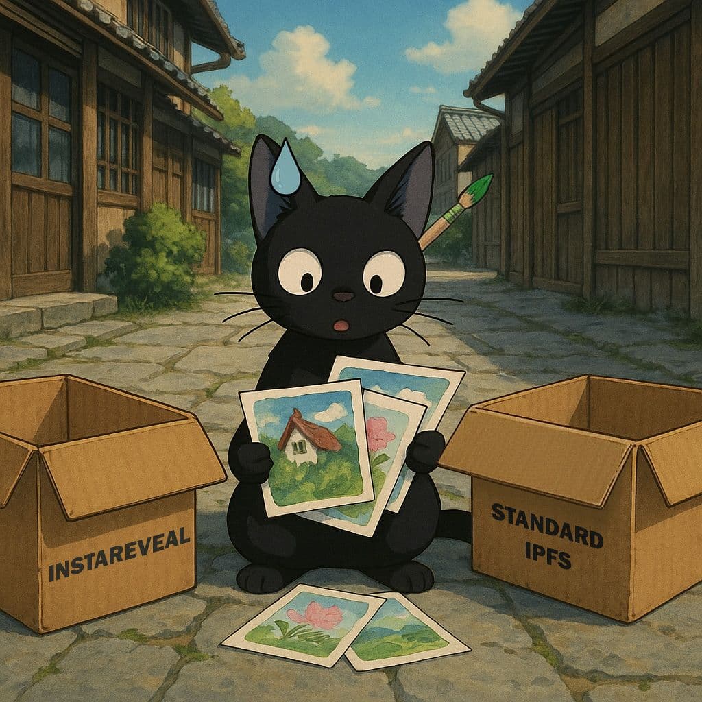 Standard IPFS or Instareveal