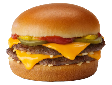 The humble McDonald’s double cheeseburger